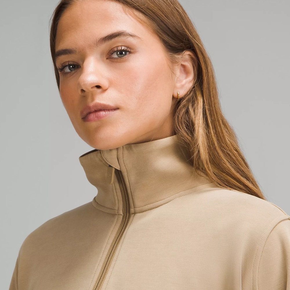 LULULEMON BRUSHED SOFTSTREME HALF ZIP NWT SIZE 6 - Picture 4 of 11